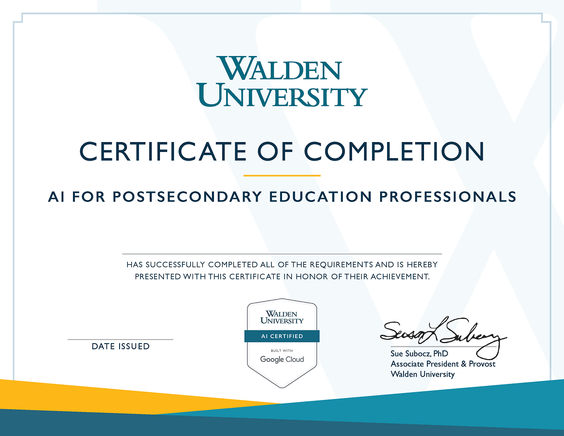 Certificate of Completion