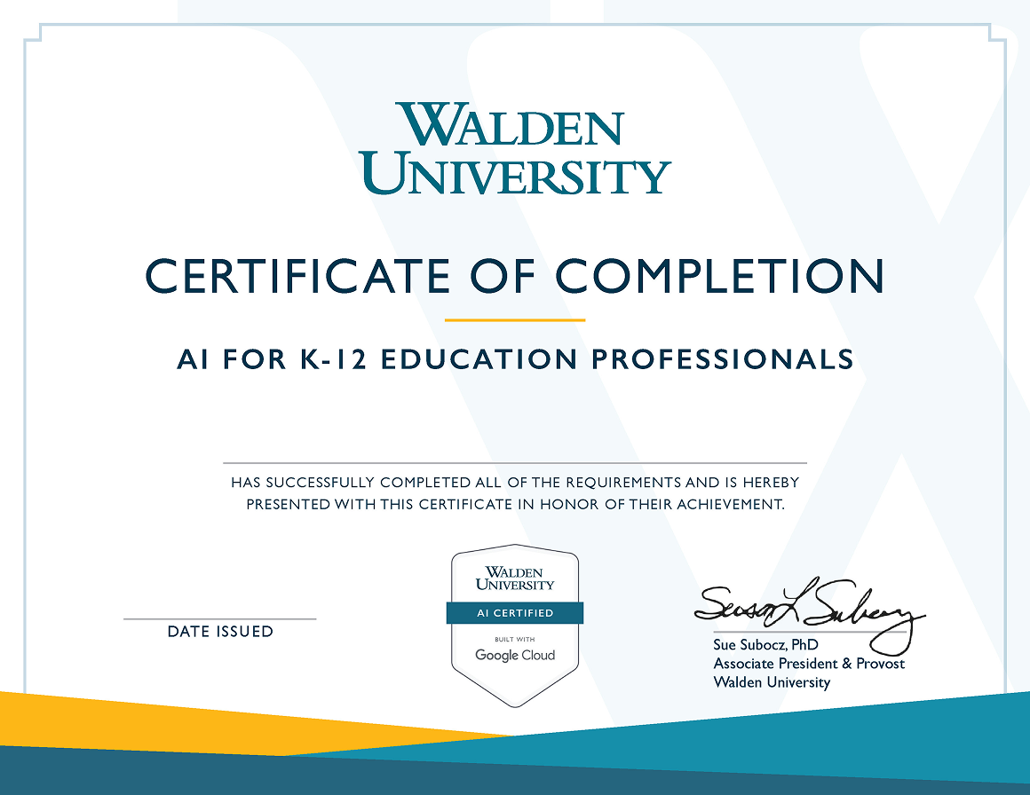 Certificate of Completion