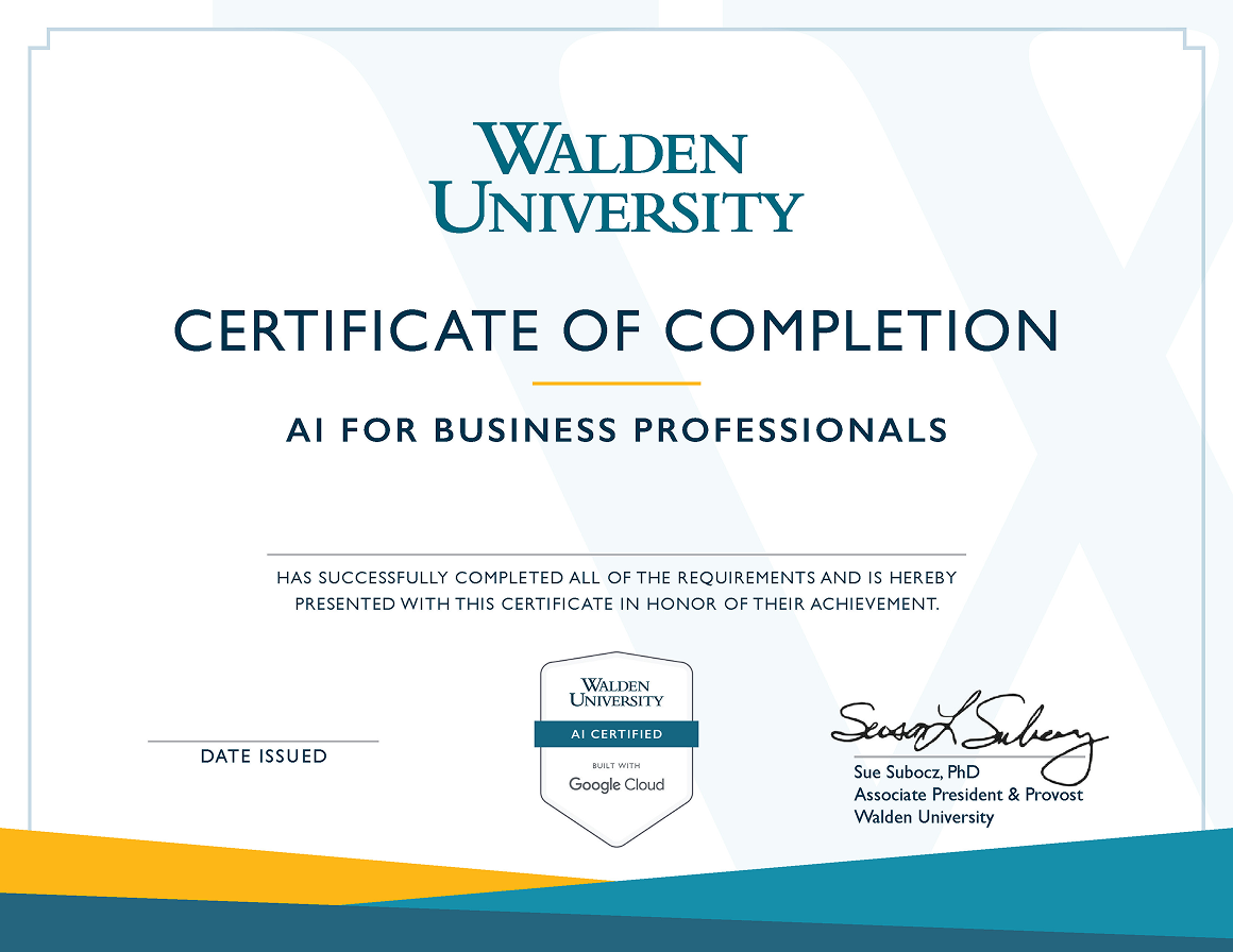 Certificate of Completion Certificate of Completion