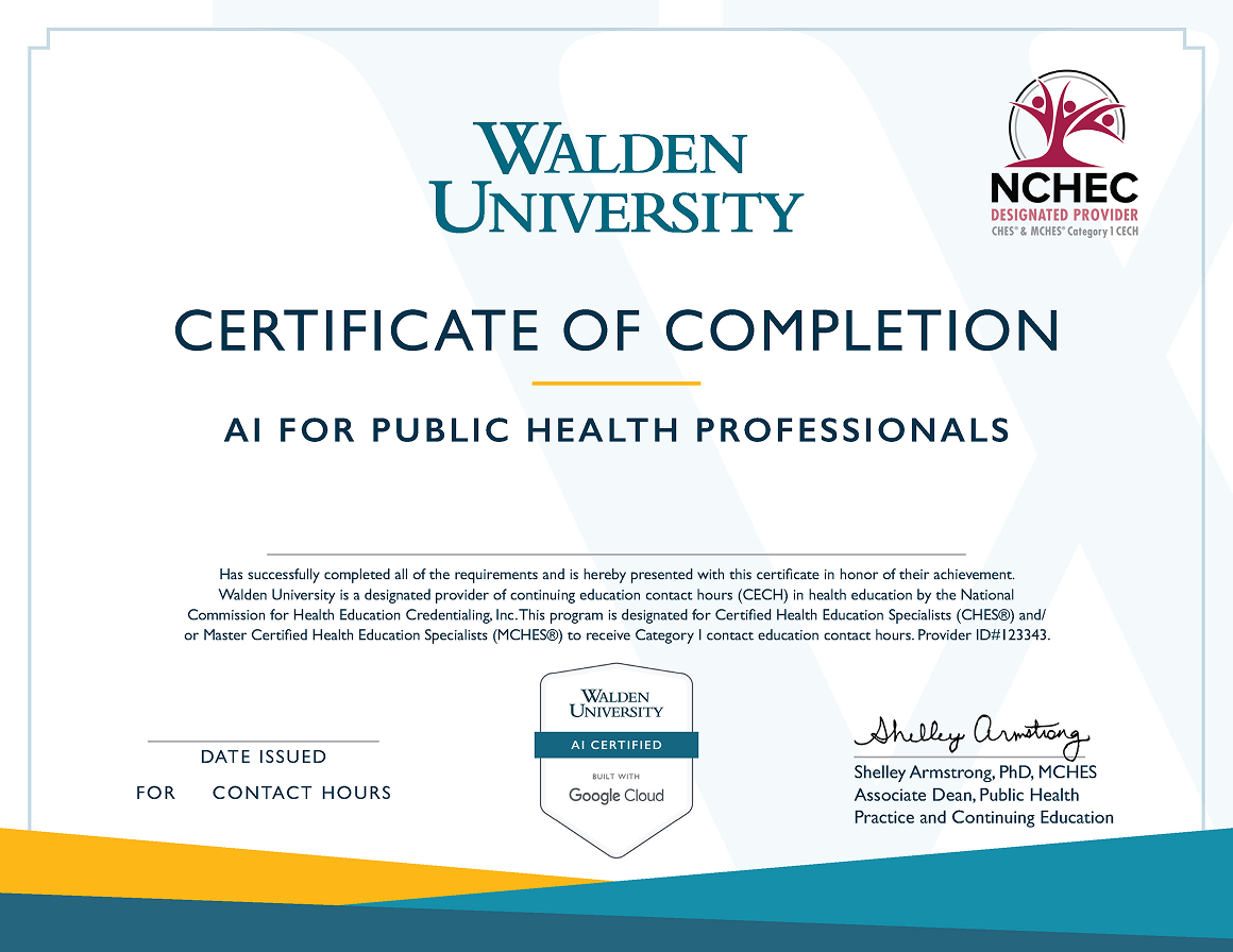 Certificate of Completion